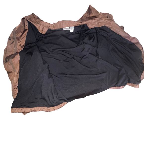 Chico‘s Synergy Womens Size 3 Windbreaker Drawstring Snap Lined Y2K roll-tab - Picture 9 of 13